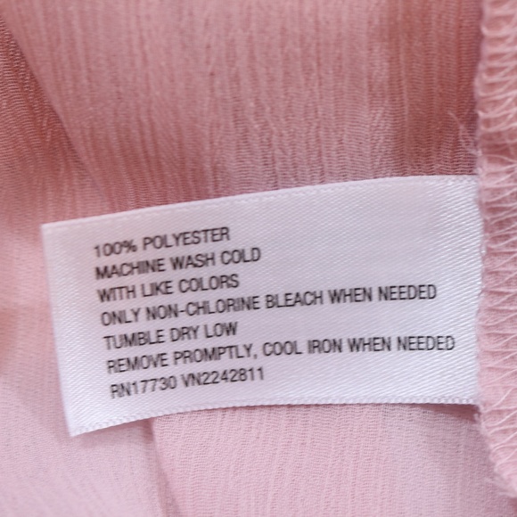 Xhilaration Semi Sheer Button Down Blouse - Picture 6 of 6